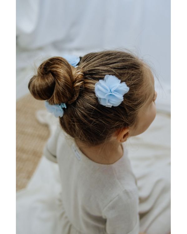 Spinka do włosów kwiatuszek - błękitny