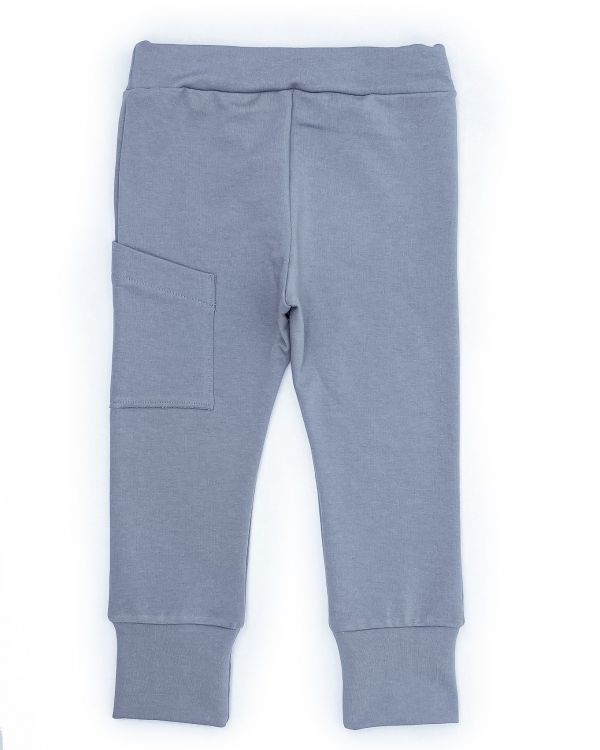 Spodnie basic z dzianiny dresowej - cement