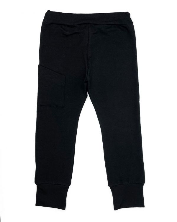 Spodnie basic z dzianiny dresowej - black