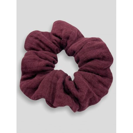 Frotka muślinowa scrunchie - oberżyna