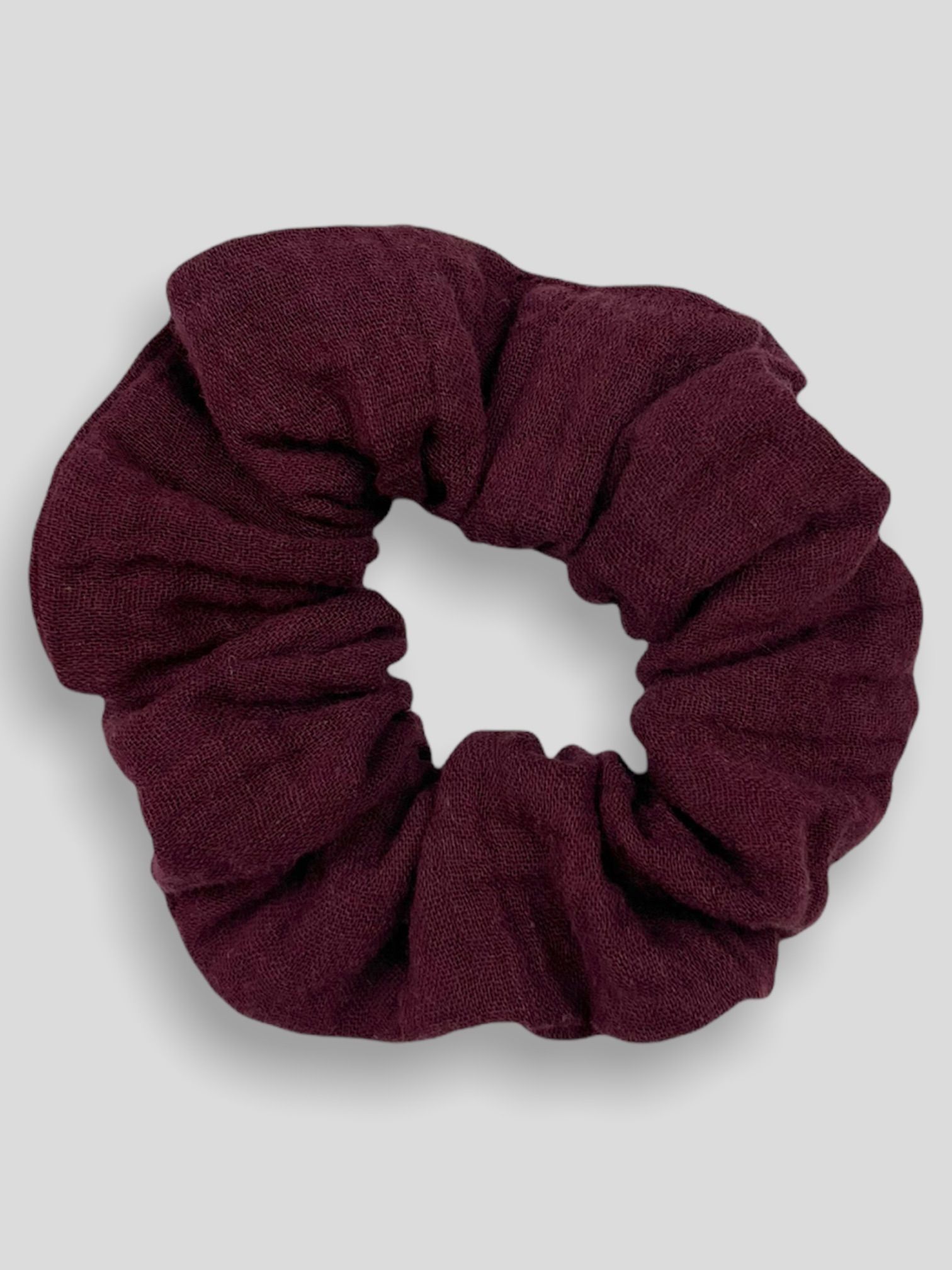 Frotka muślinowa scrunchie - oberżyna