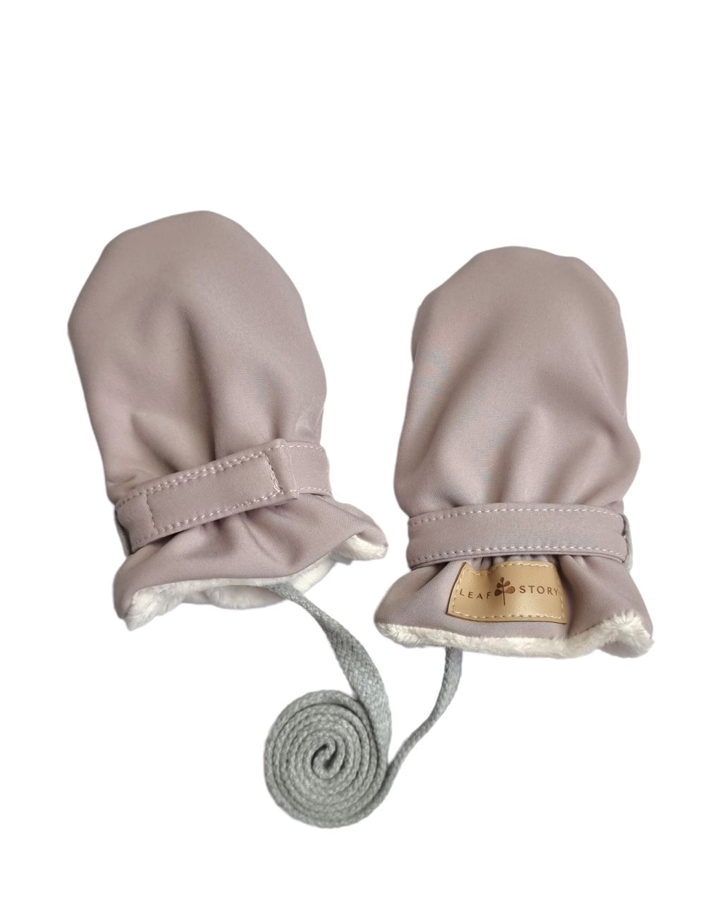 Rękawiczki softshellowe z regulacją - pastelowy wrzos