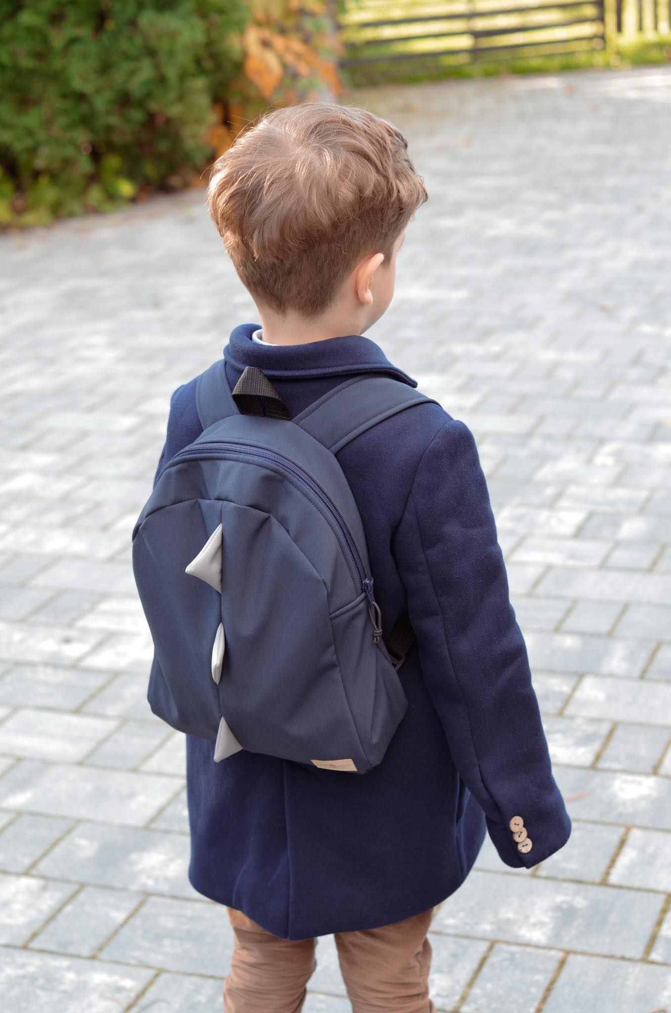 Plecak przedszkolaka - DINOZAUR - granat
