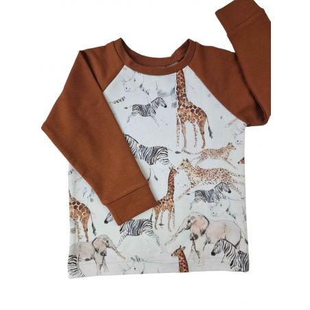 Bluza dresowa safari na rudym