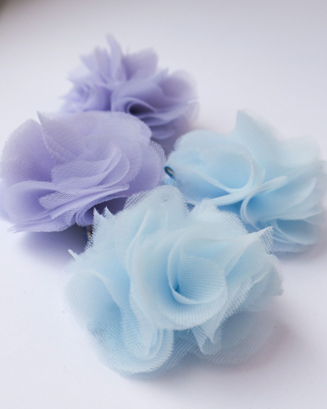 Spinka do włosów kwiatuszek - błękitny