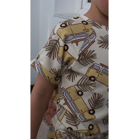 T-shirt na kroju raglanowym - Autobusy retro