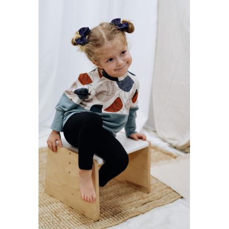Legginsy jerseyowe - czarne - 74/80