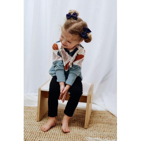 Legginsy jerseyowe - czarne - 74/80
