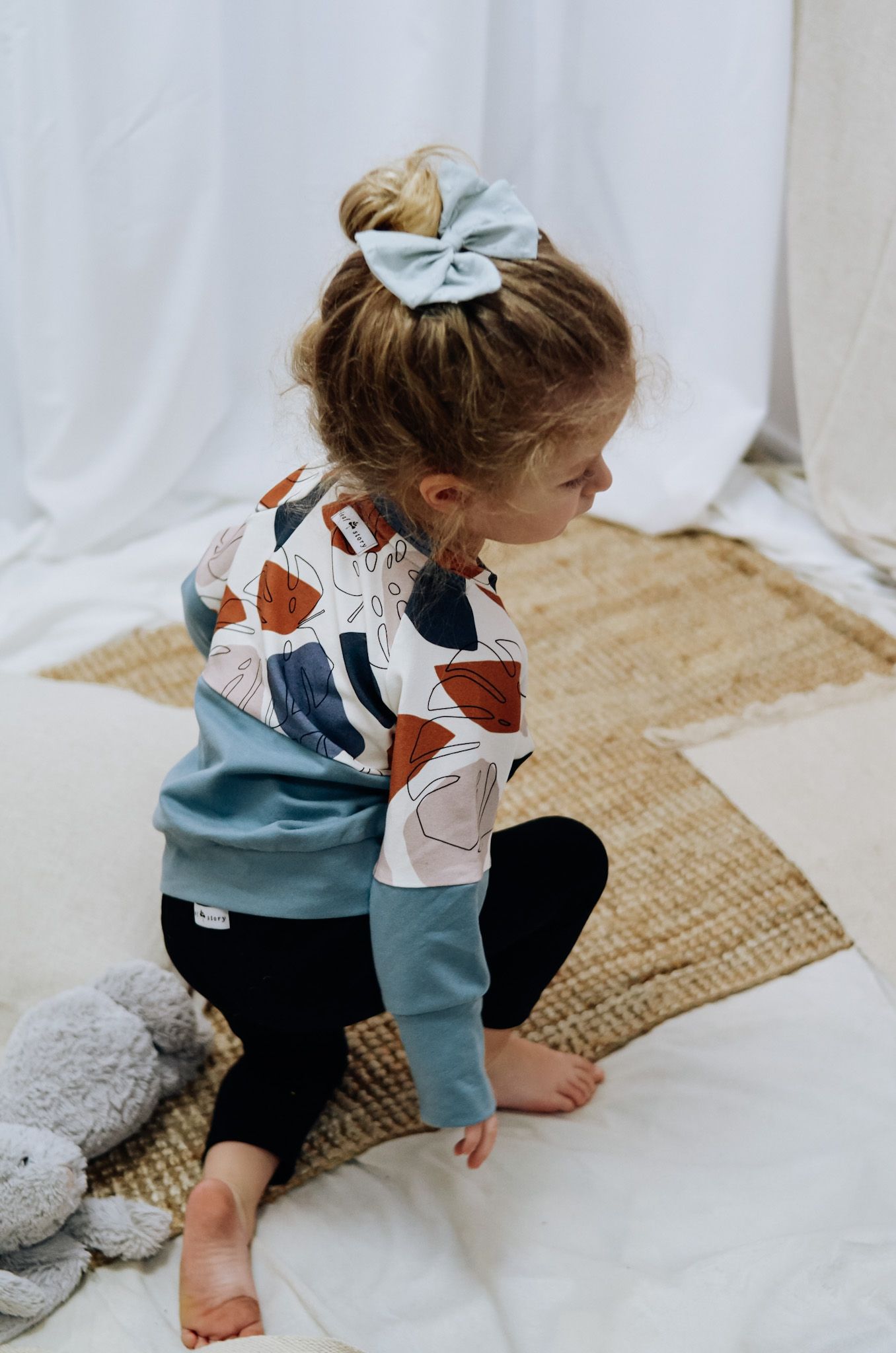 Legginsy jerseyowe - czarne - 74/80