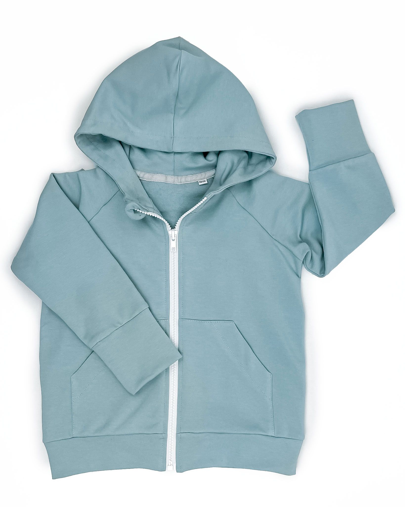 Bluza z kapturem LEAF YOUR LIFE - NIEBIESKI - 74-80