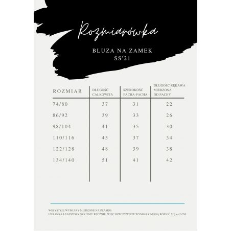 BLUZA BOMBERKA LEAF YOUR LIFE - CZARNA - 98/104