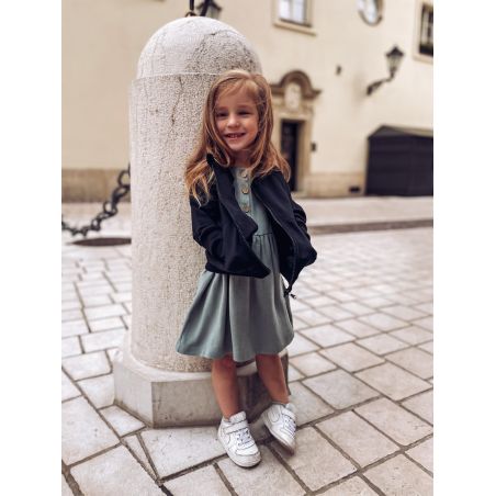 BLUZA BOMBERKA LEAF YOUR LIFE - CZARNA - 98/104