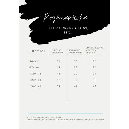 Bluza klasyczna beige - terrazzo and leaves - 86/92