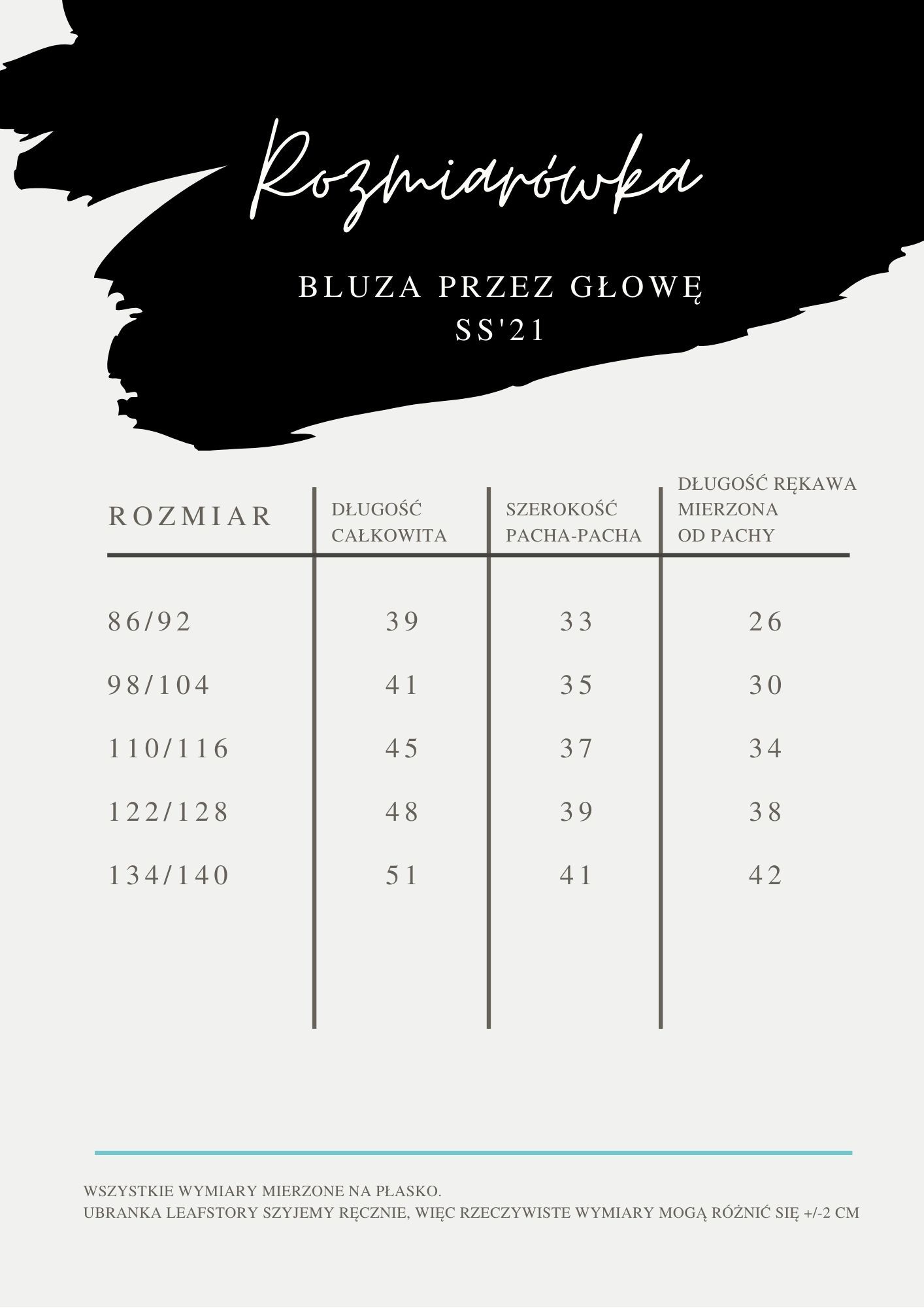 Bluza klasyczna beige - terrazzo and leaves - 86/92