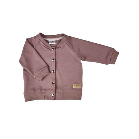 Bluza bomberka gładka wrzos - 74/80
