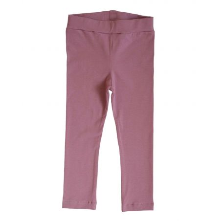 Legginsy z bawełny organicznej - getry - jerseyowe - wrzosowy róż - 74/80
