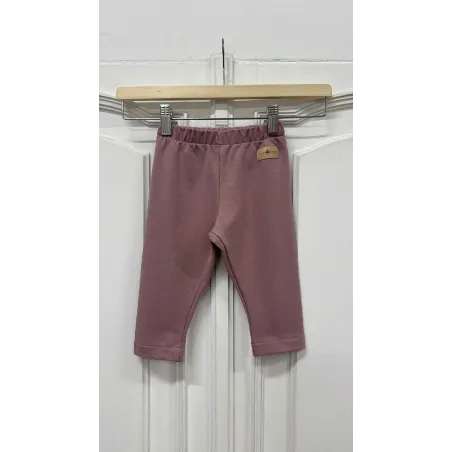 Legginsy dresowe wrzosowy - 74/80