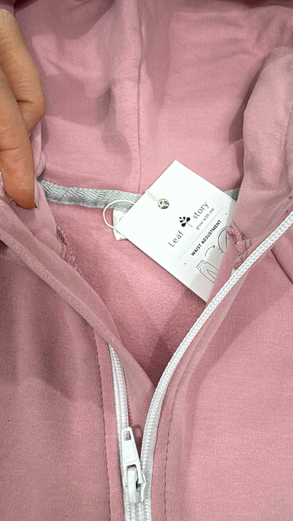 Kombinezon romper z bawełny organicznej z uszami misia - kwarcowy róż - 86/92