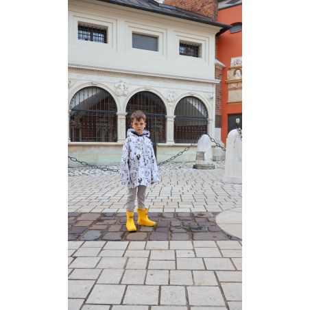 Peleryna przeciwdeszczowa dla dzieci - Zabawa w deszczu z Lamami - 122/128