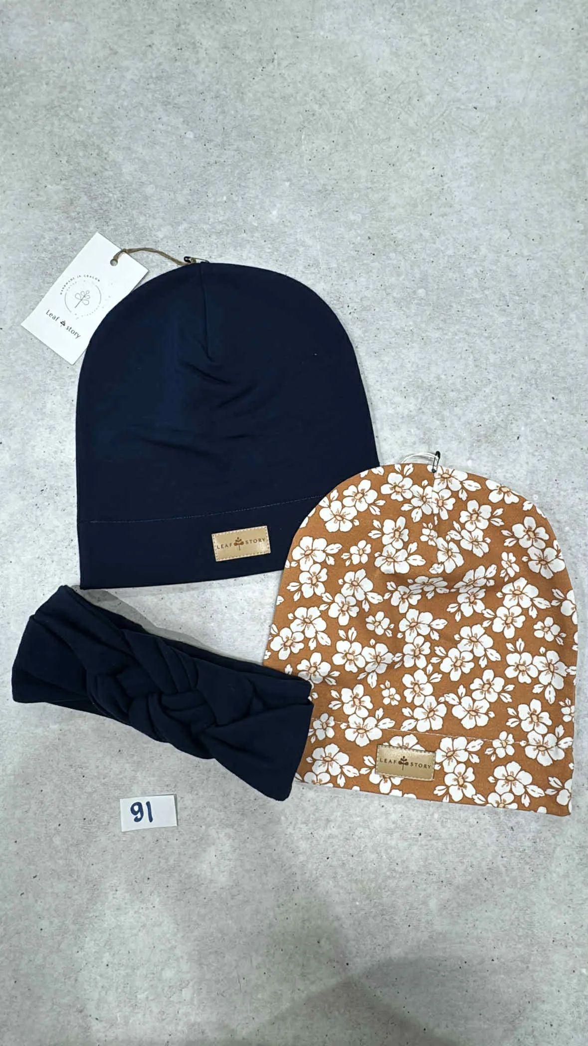 Zestaw czapek nr. 91 - r. 46